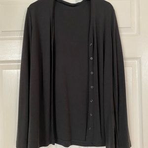 Vintage Casual Corner Collectibles Grey Button Up Cardigan